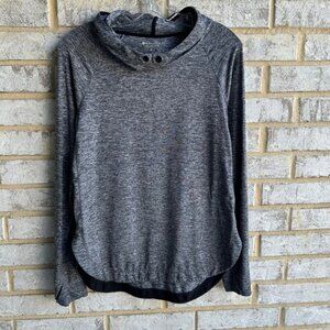 Athleta Gray Hoodie Pullover Sweatshirt Long Sleeve Women's Size S.